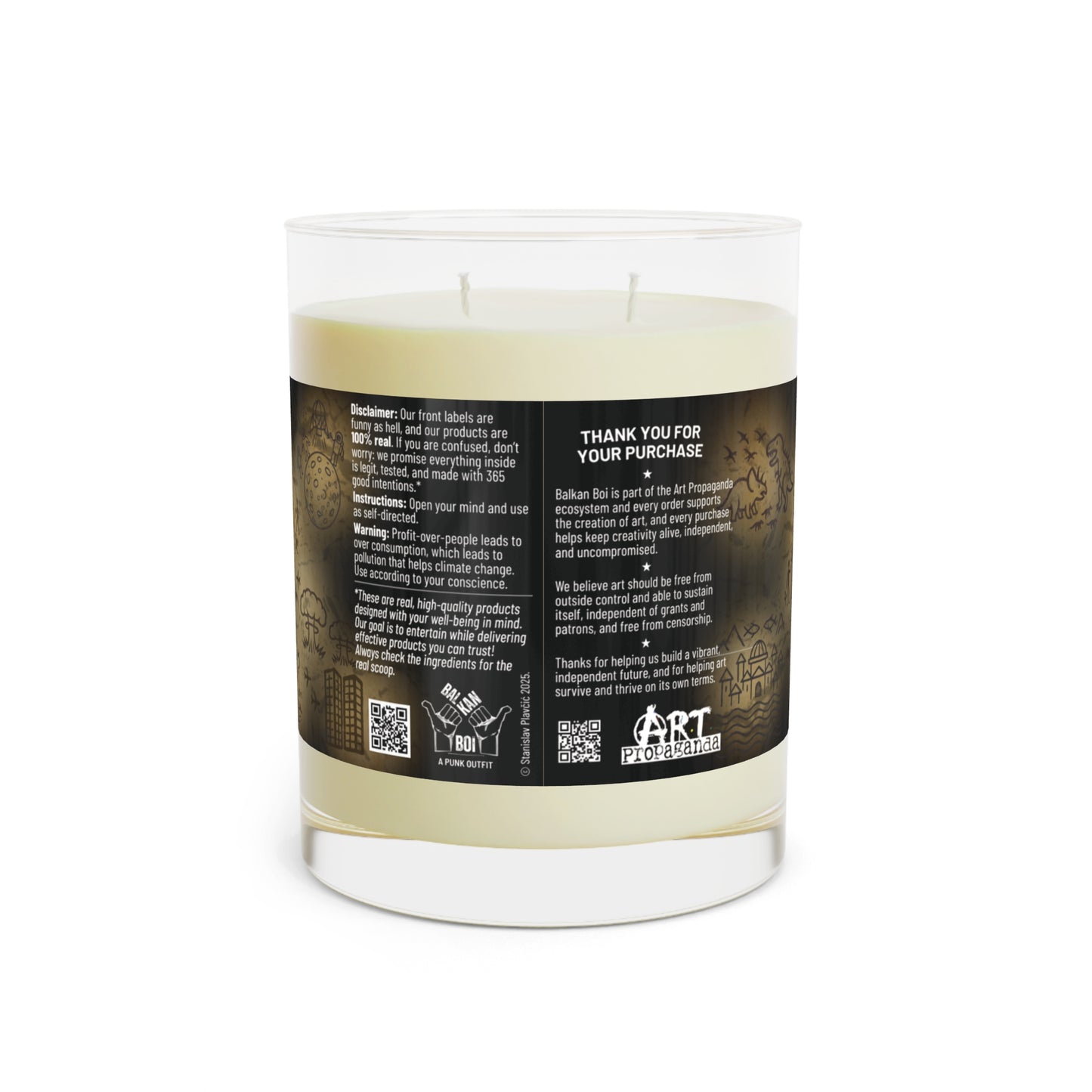 Scented Candle - Full Glass, 11oz | Unique Decor, Aromatherapy Gift, Home Fragrance, Relaxing Ambiance, Nature-Inspired Collection