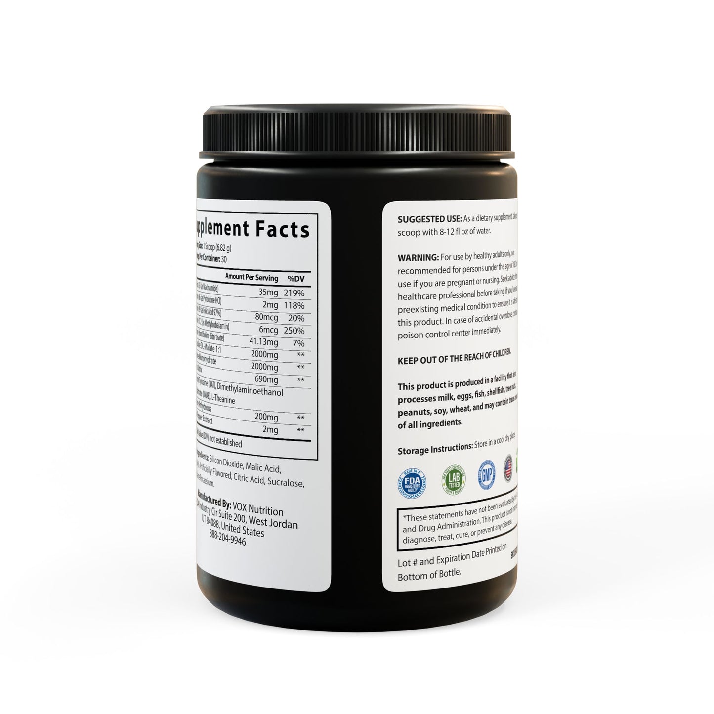 Placebo Powder Pre-Workout Supplement, Fruit Punch (204g, 7.1oz)