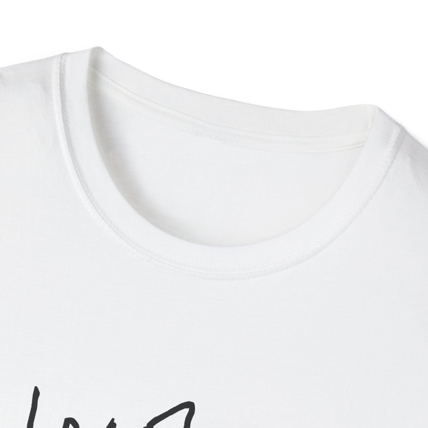 War Is Crime - Child's Handwriting White Unisex Softstyle T-Shirt