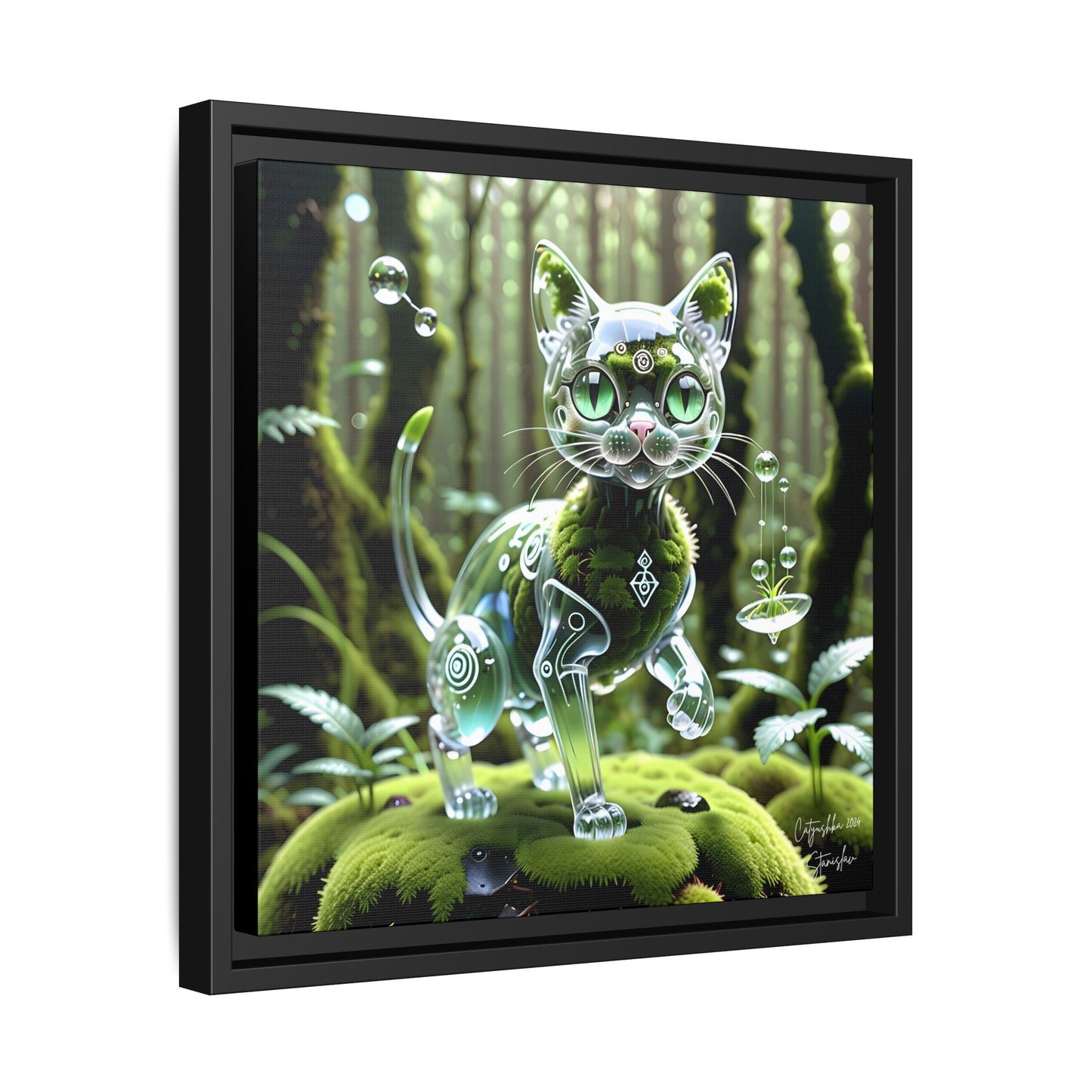Copy of Catyushka - 14"x14" Matte Canvas, Black Frame