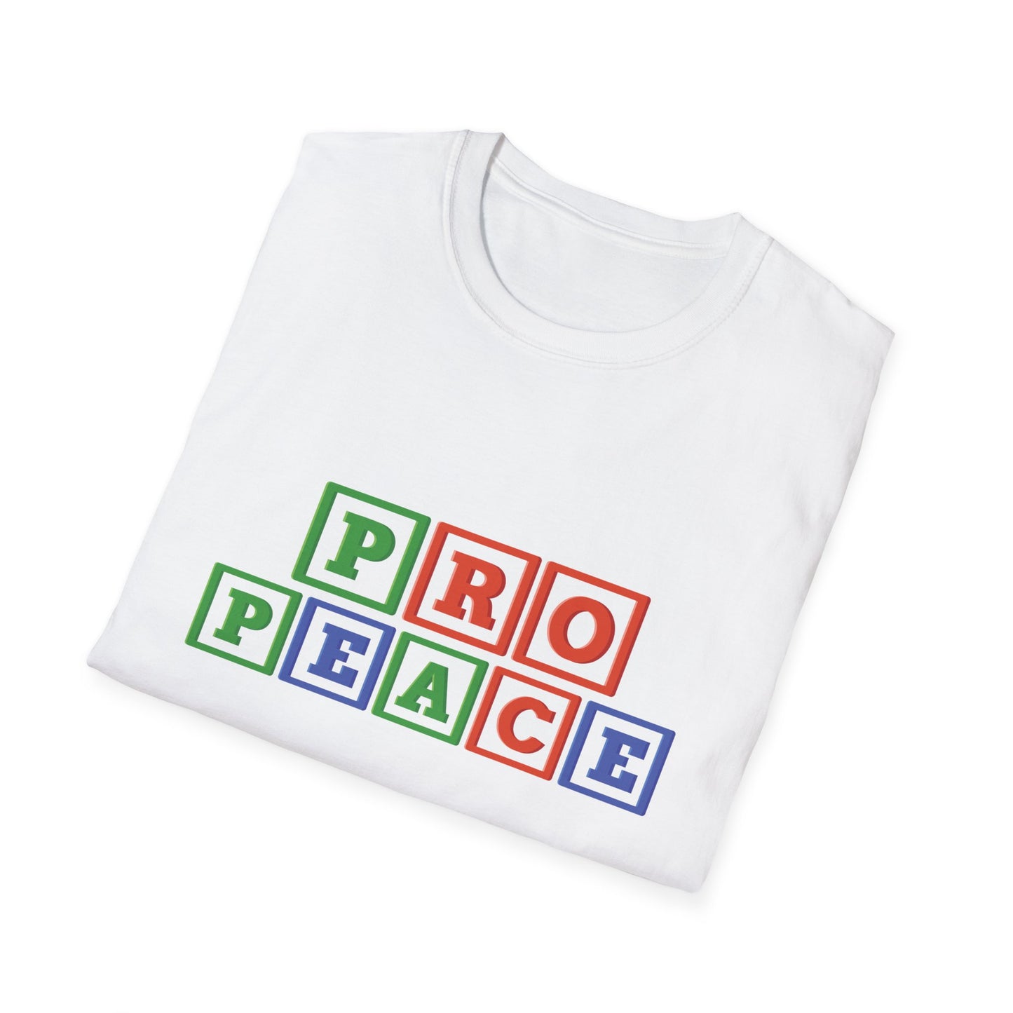 Pro Peace Alphabet Unisex Softstyle T-Shirt