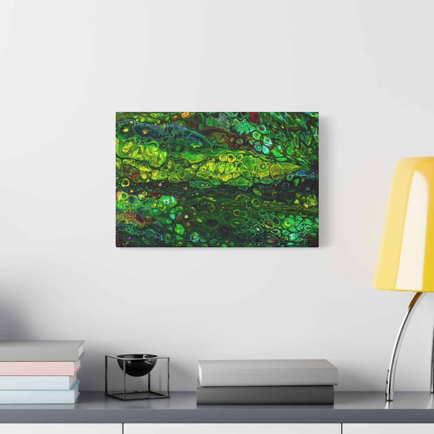 Copy of Emerald Forest Orbital Landscape Matte Canvas, Stretched, 1.25"