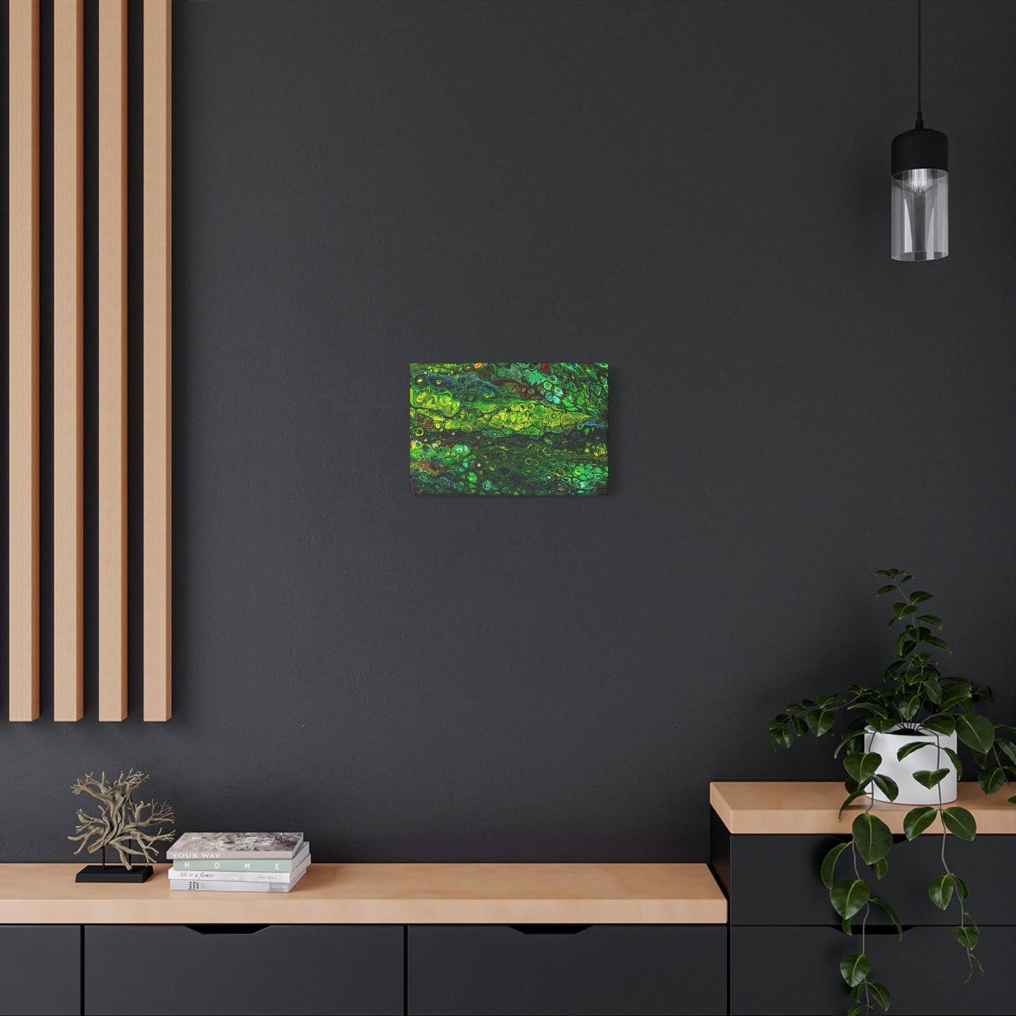 Copy of Emerald Forest Orbital Landscape Matte Canvas, Stretched, 1.25"