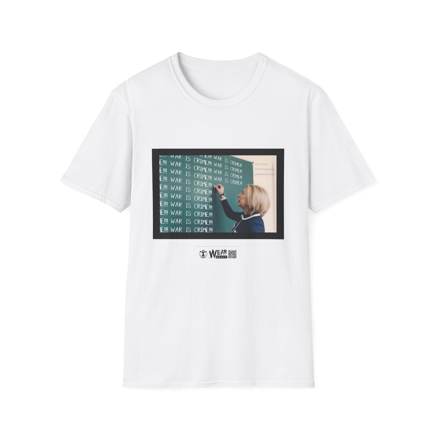 War Is Crime Hillary Version Unisex Softstyle T-Shirt
