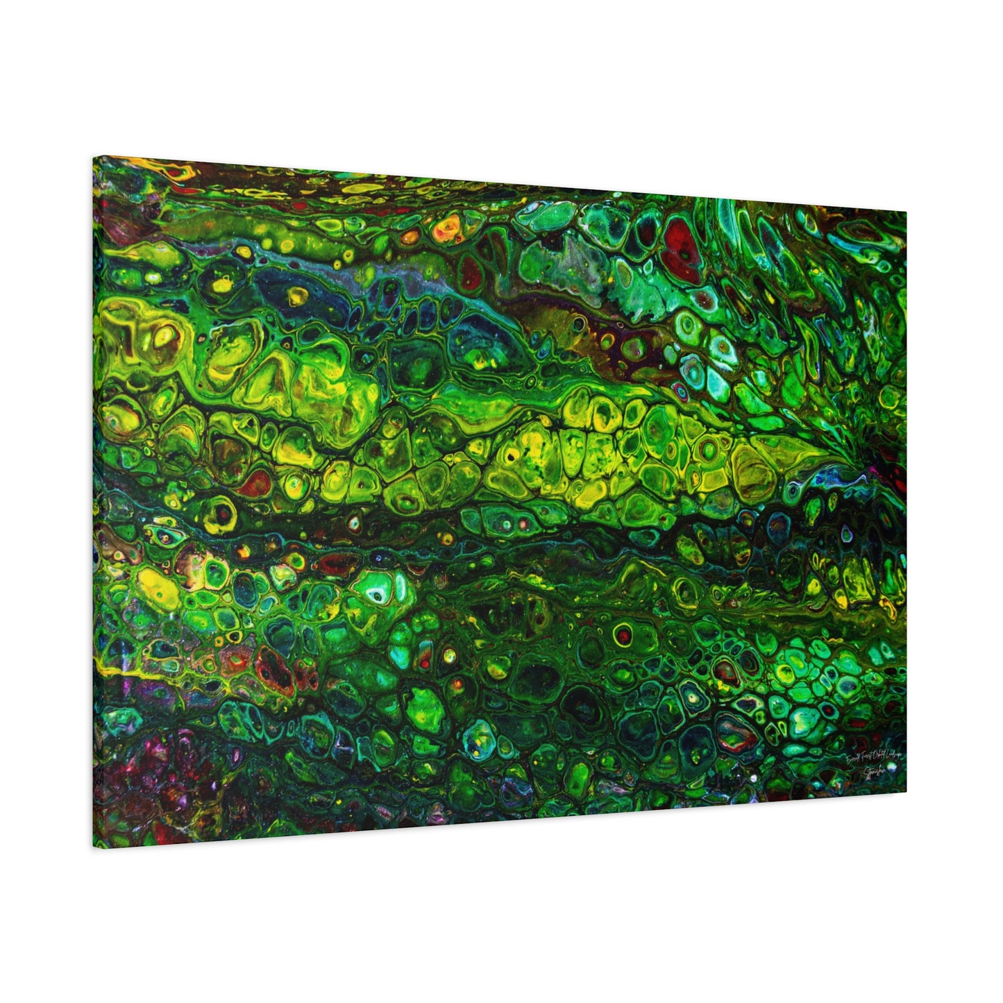 Copy of Emerald Forest Orbital Landscape Matte Canvas, Stretched, 1.25"