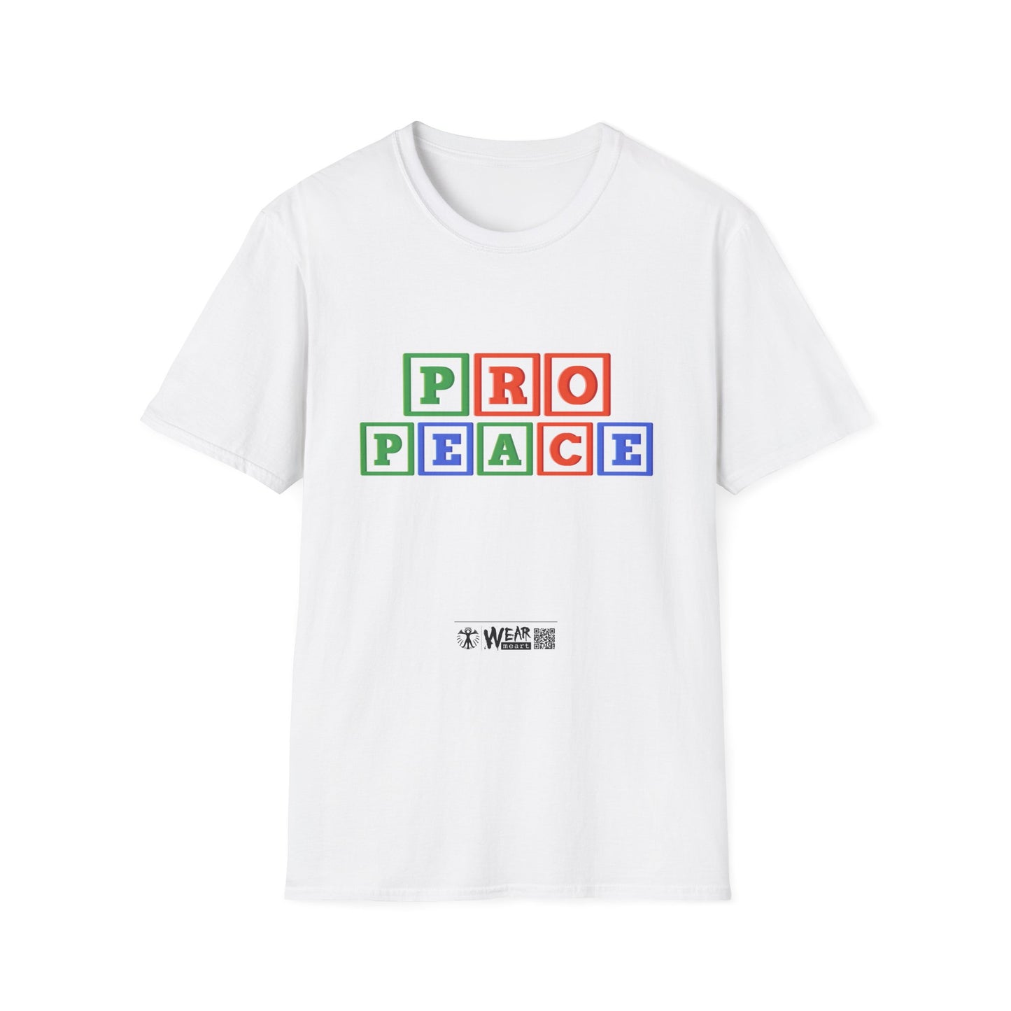 Pro Peace ABC Alphabet Unisex Softstyle T-Shirt