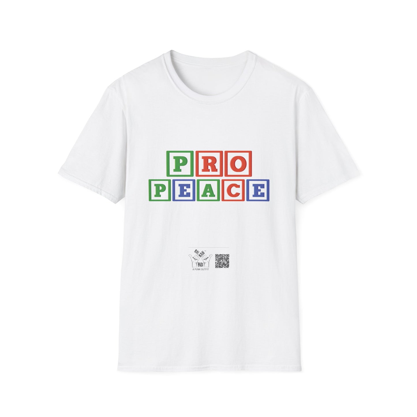 Pro Peace Alphabet Unisex Softstyle T-Shirt
