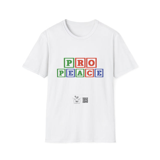 Pro Peace Alphabet Unisex Softstyle T-Shirt