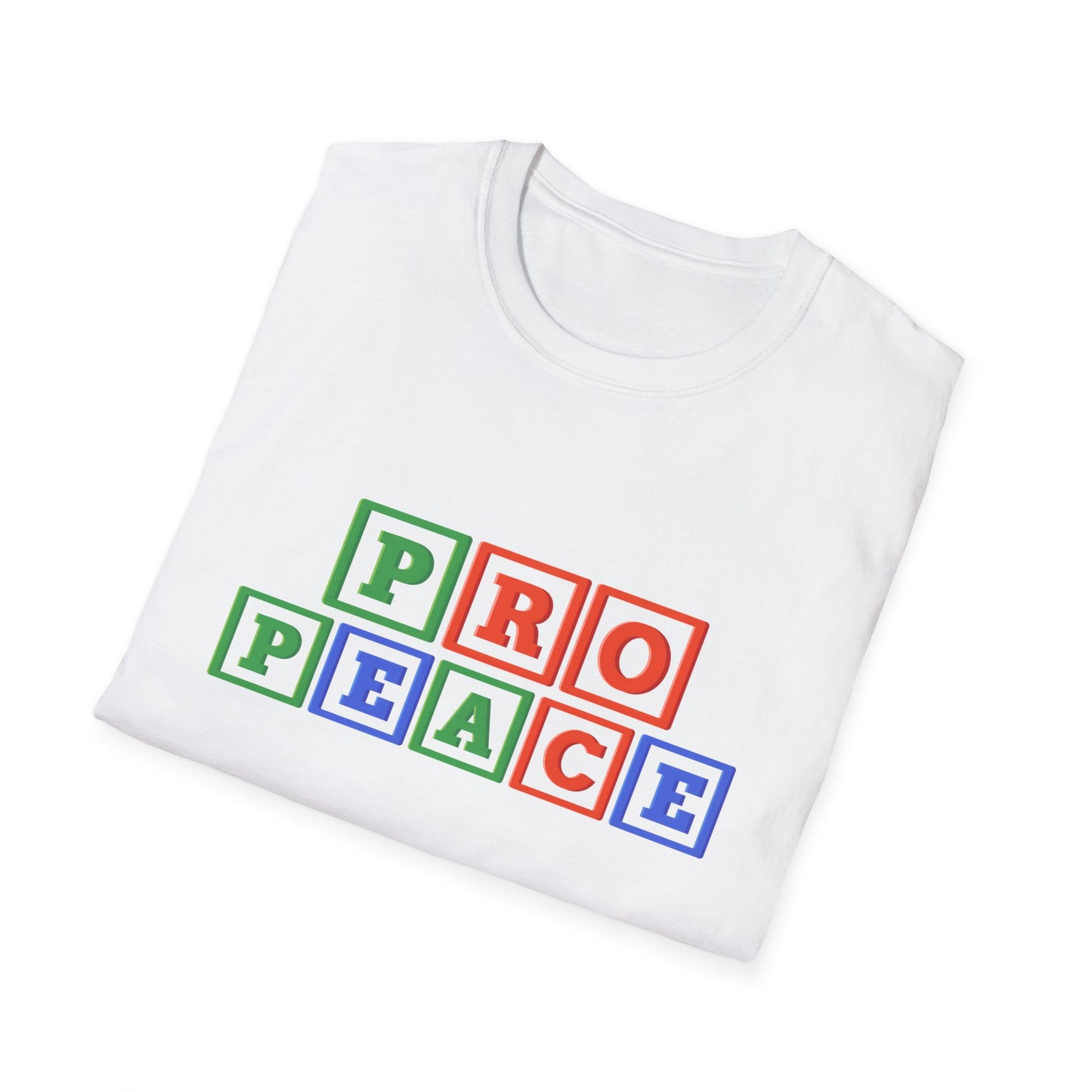 Pro Peace ABC Alphabet Unisex Softstyle T-Shirt