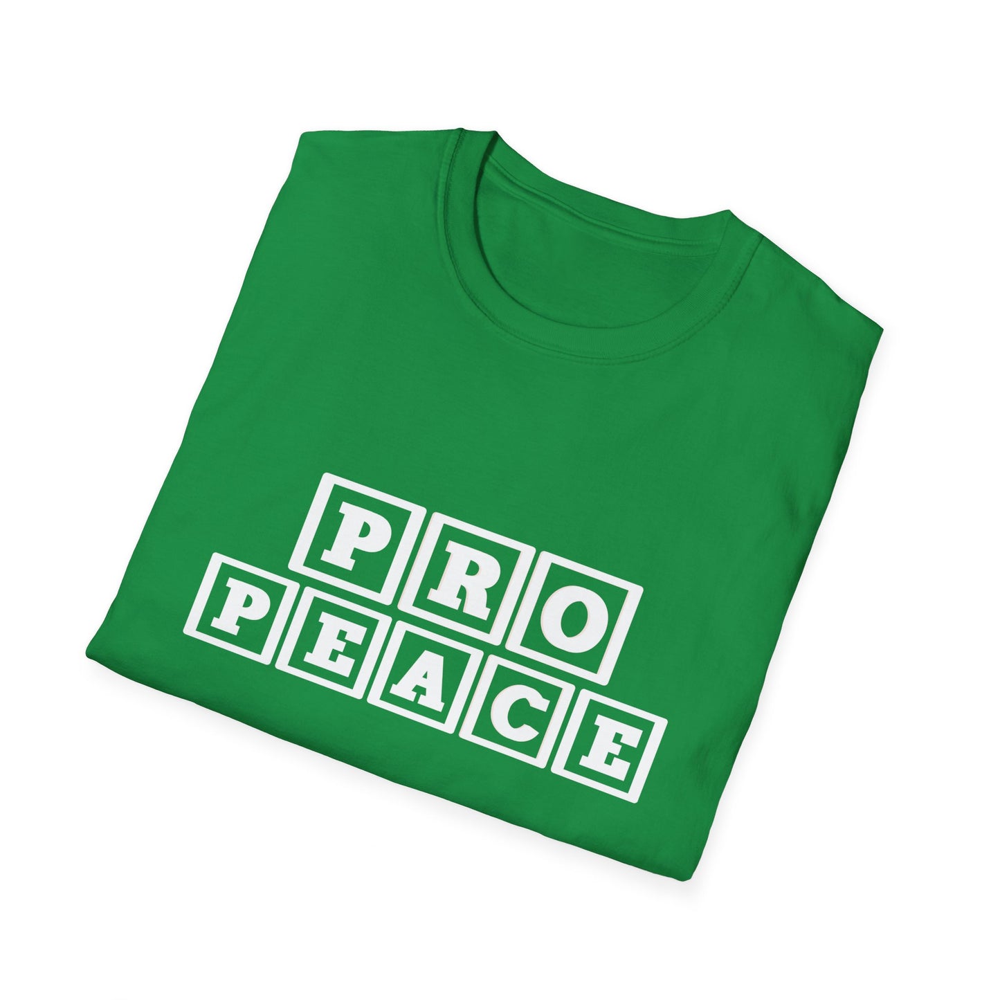 Pro Peace Colours ABC Alphabet Unisex Softstyle T-Shirt