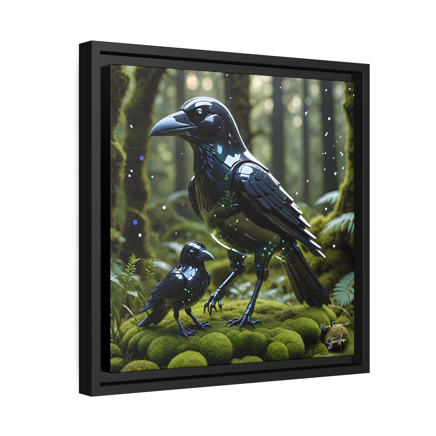 Mama Ravena - 14"x14" Matte Canvas, Black Frame