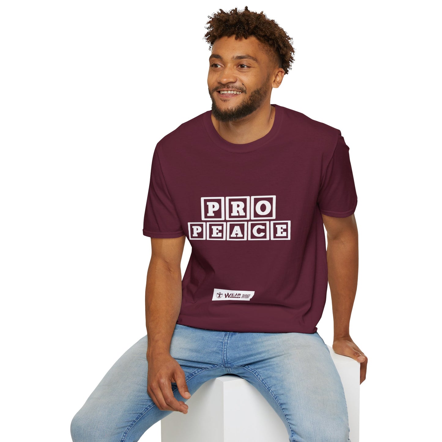 Pro Peace Colours ABC Alphabet Unisex Softstyle T-Shirt