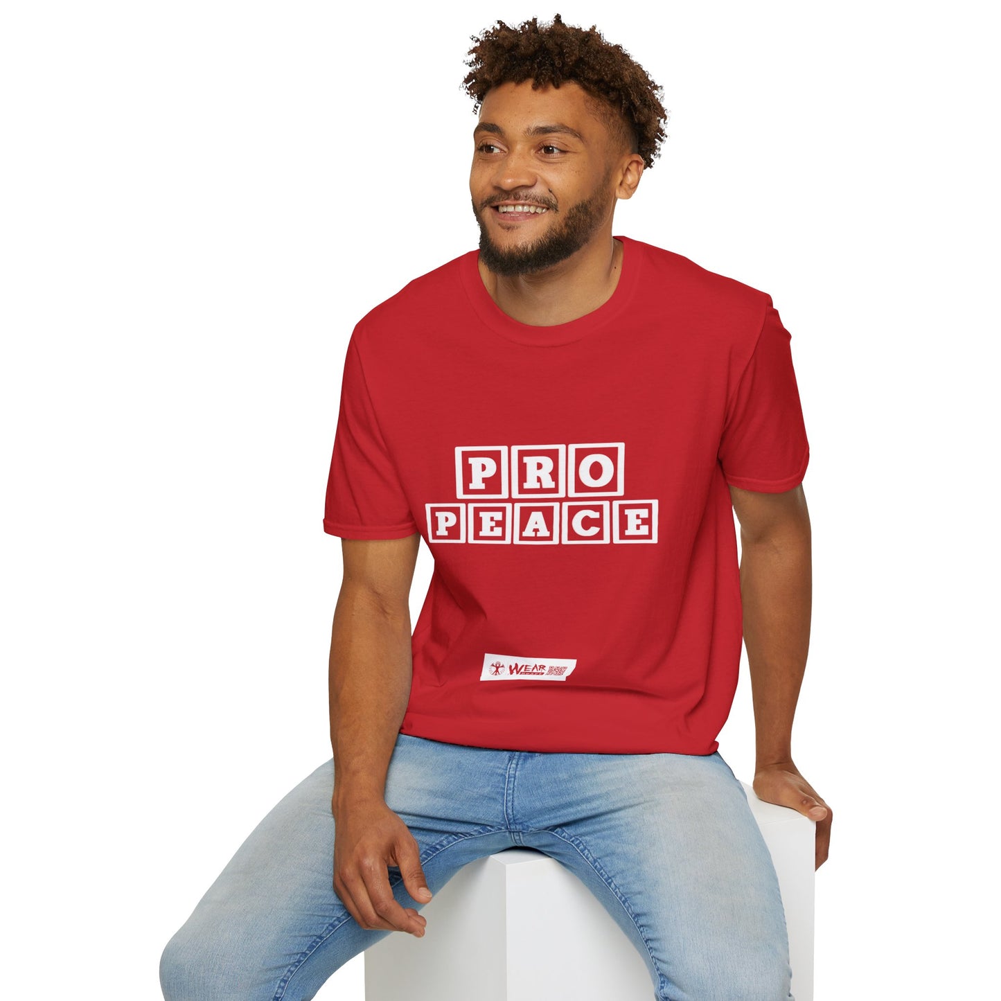 Pro Peace Colours ABC Alphabet Unisex Softstyle T-Shirt