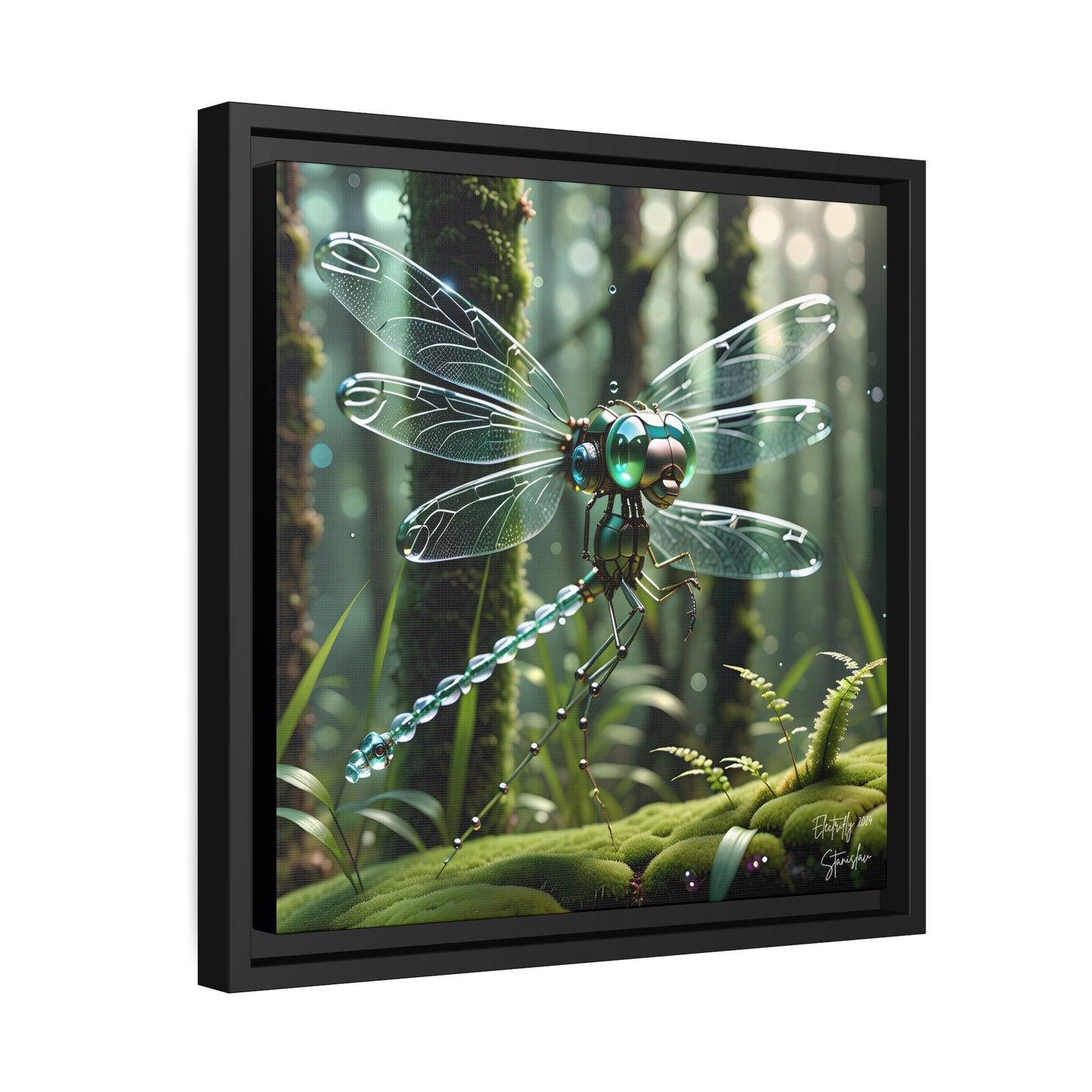 Electrifly - 14"x14" Matte Canvas, Black Frame