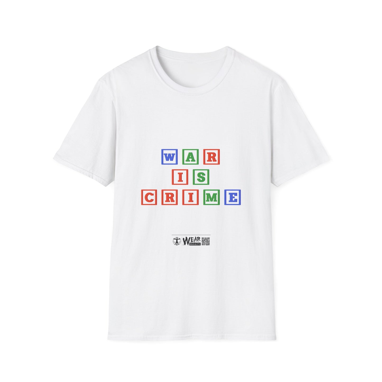 War Is Crime ABC Alphabet Unisex Softstyle T-Shirt