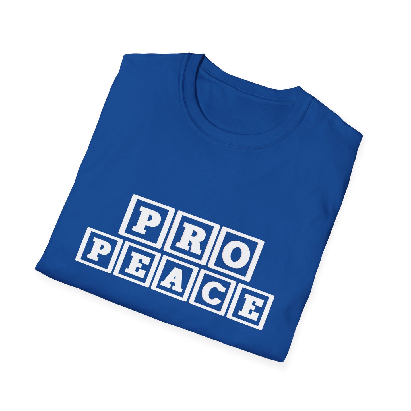 Pro Peace Colours ABC Alphabet Unisex Softstyle T-Shirt