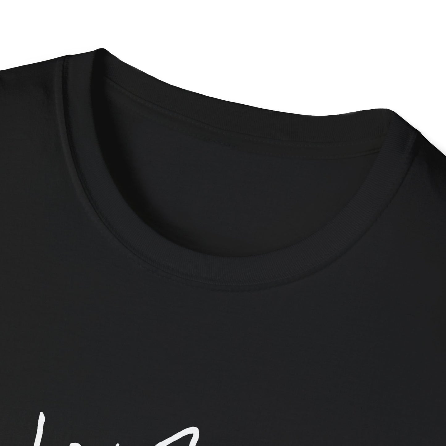 War Is Crime Handwriting Black Unisex Softstyle T-Shirt