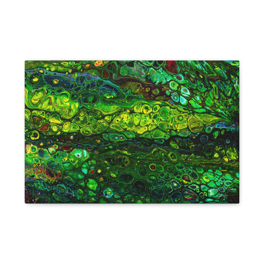 Copy of Emerald Forest Orbital Landscape Matte Canvas, Stretched, 1.25"